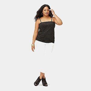 Lane Bryant Embellished Tube Top Tank Shirt Tank 26/28